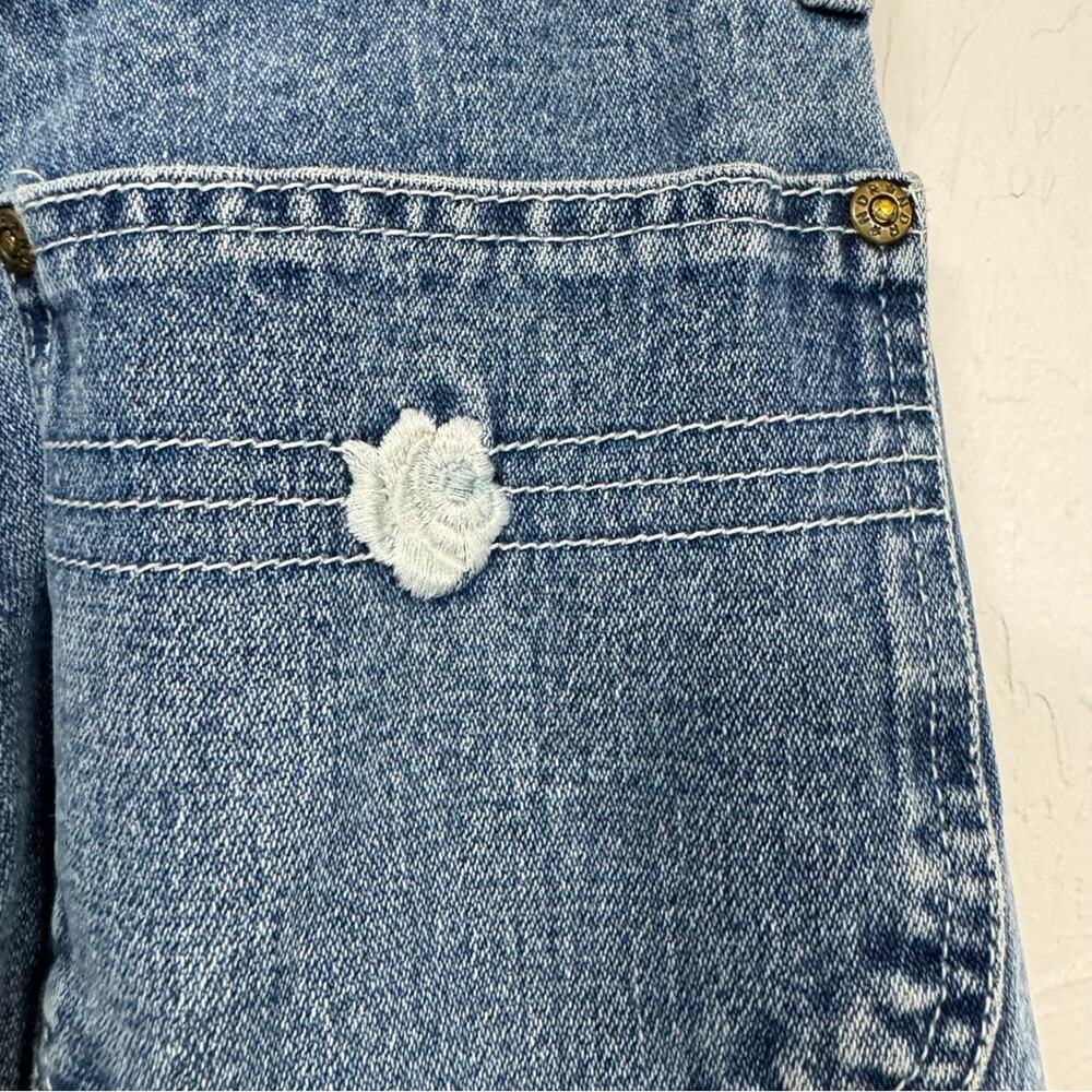 Vintage Wide Leg High Rise Jeans Womens 9 Medium Wash Blue Denim 90s - Picture 7 of 14